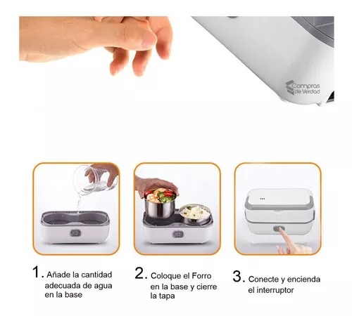 Miniatura 3 de Lonchera Electrica Con 2 Recipientes